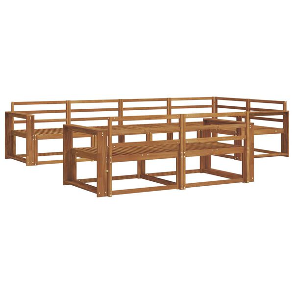 vidaXL Z&aacute;hradn&aacute; s&uacute;prava gaučov 7 pcs Pr&iacute;rodn&aacute; Pevn&eacute; ak&aacute;ciov&eacute; drevo