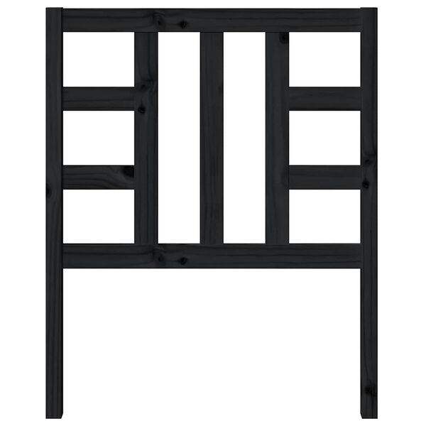 vidaXL Čelo postele čierne 81x4x100 cm mas&iacute;vna borovica