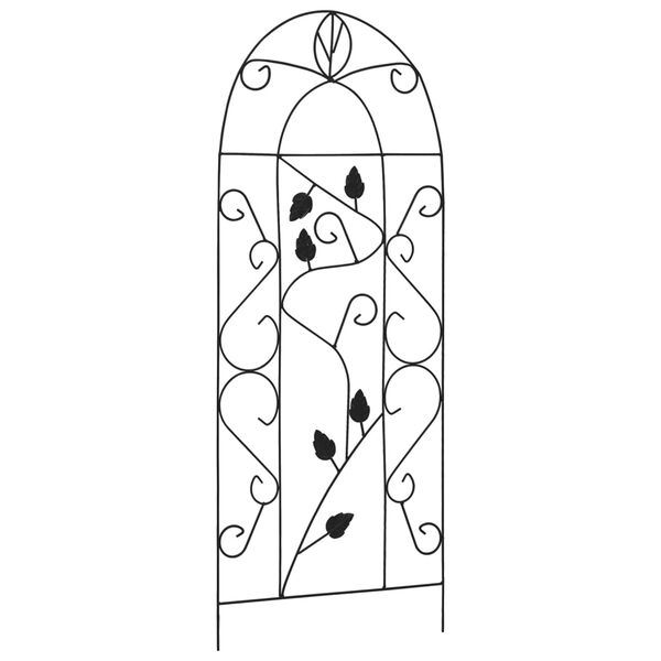 vidaXL Stojany na pop&iacute;nav&eacute; rastliny 3 ks čierne 40x100 cm železn&eacute;