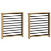 vidaXL Modul opierok r&uacute;k 2 pcs Biela 60 x 6 x 61 cm