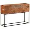 vidaXL Konzolov&yacute; stol&iacute;k 110x30x75 cm mas&iacute;vna ak&aacute;cia a železo