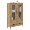 vidaXL Highboard Remeseln&yacute; dub 69,5 x 31 x 115 cm Kompozitn&eacute; drevo