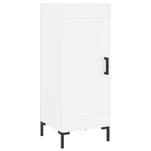 vidaXL Komoda biela 34,5x34x90 cm spracovan&eacute; drevo