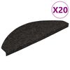 vidaXL Schodiskov&eacute; rohože samolepiace 20 ks čierne 56x17x3 cm
