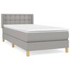 vidaXL Posteľn&yacute; r&aacute;m boxsping s matracom bledosiv&yacute; 90x200 cm l&aacute;tka