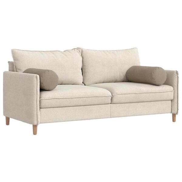 vidaXL Podložkov&eacute; vank&uacute;&scaron;e 2 pcs Sivohned&aacute; &Oslash; 25 x 70 cm Mikrovl&aacute;kno