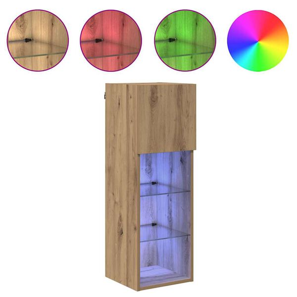 vidaXL N&aacute;stenn&yacute; TV kabinet N&aacute;stenn&yacute; Remeseln&yacute; dub 30,5 x 30 x 90 cm