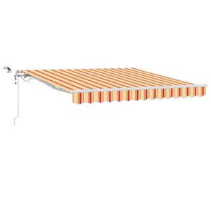 vidaXL Zatemniteľn&aacute; mark&iacute;za Žlt&aacute; a oranžov&aacute; 300 x 250 cm