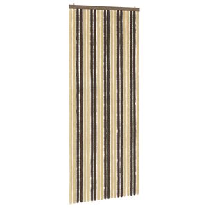 vidaXL Z&aacute;ves proti hmyzu z chenille Tmavohned&aacute; a b&eacute;žov&aacute; 90 x 220 cm