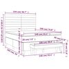 vidaXL Boxspring posteľ s matracom kr&eacute;mov&yacute; 140x190 cm l&aacute;tka