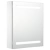 vidaXL K&uacute;peľňov&aacute; skrinka s LED a zrkadlom 50x13,5x60 cm