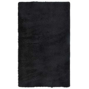 vidaXL Chlpat&yacute; koberec s vysok&yacute;m vlasom &bdquo;NAVARRA&ldquo; čierny 60x100 cm polyester