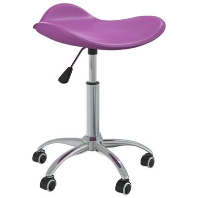 vidaXL Otočné jedálenské stoličky 2 ks fialové umelá koža