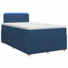 vidaXL Posteľ boxspring s matracom Modr&aacute; 120 x 200 cm L&aacute;tka