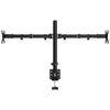 vidaXL Držiak na dva monitory čierny oceľov&yacute; VESA 75/100 mm