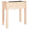 vidaXL Kvetin&aacute;č s vložkou 71x37x76 cm jedľov&yacute; mas&iacute;v