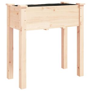 vidaXL Kvetin&aacute;č s vložkou 71x37x76 cm jedľov&yacute; mas&iacute;v