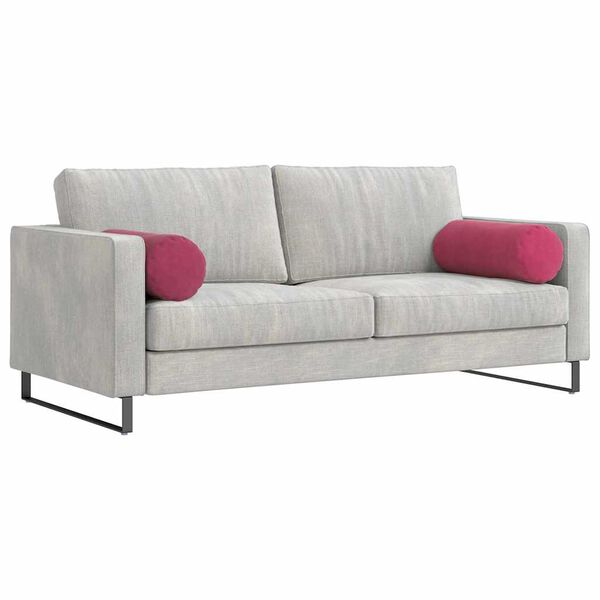 vidaXL Podložkov&eacute; vank&uacute;&scaron;e 2 pcs V&iacute;no červen&eacute; &Oslash; 25 x 70 cm