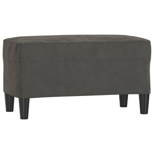 vidaXL Lavička tmavosiv&aacute; 70x35x41 cm zamat