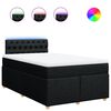 vidaXL Boxspring posteľ s matracom čierna 120x190 cm l&aacute;tka