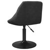 vidaXL Otočn&eacute; jed&aacute;lensk&eacute; stoličky 4 ks čierne zamatov&eacute;