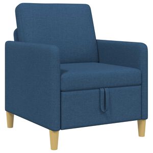 vidaXL Sofa s &uacute;ložn&yacute;m priestorom Modr&aacute; 72 x 78 x 87 cm Polyester