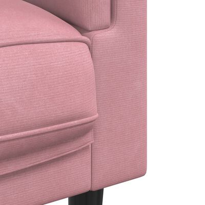 vidaXL 2-dielna sedacia súprava s vankúšmi ružová zamat