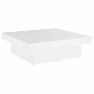 vidaXL Konferenčn&yacute; stol&iacute;k, biely 90x90x28 cm, kompozitn&eacute; drevo