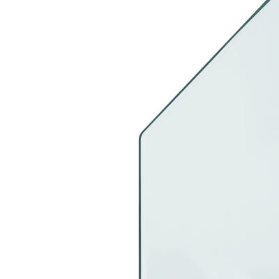 vidaXL Krbová sklenená doska šesťuholníková 80x60 cm