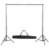 vidaXL Fotografick&eacute; vybavenie s osvetlen&iacute;m, pozad&iacute;m a reflektorom