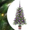 vidaXL Vianočn&yacute; stromček s 150 LED-i so stojanom Zelen&aacute; 90 cm PE