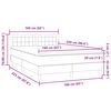 vidaXL Box Spring Posteľ s matracom Svetlosiv&aacute; 160x220 cm Zamat
