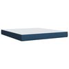 vidaXL Posteľn&yacute; r&aacute;m boxspring s matracom modr&yacute; 180x200 cm l&aacute;tka