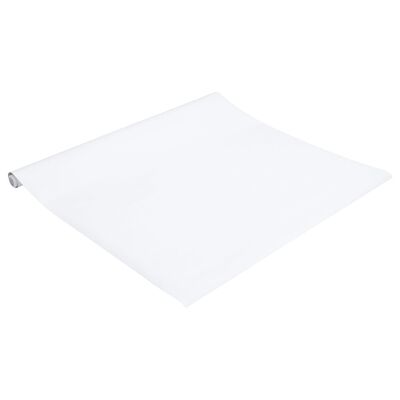 vidaXL Tapeta na nábytok samolepiaca matná biela 90x500 cm PVC