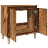 vidaXL Umývadlová skrinka staré drevo 58x33x60 cm kompozitné drevo