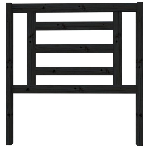 vidaXL Čelo postele čierne 96x4x100 cm masívna borovica