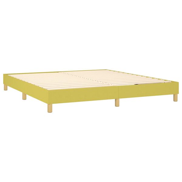 vidaXL Boxspring posteľ s matracom zelen&aacute; 180x200 cm l&aacute;tka