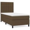 vidaXL Boxspring posteľ s matracom tmavohned&aacute; 90x190 cm l&aacute;tka