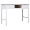 vidaXL St&ocirc;l biely 108x45x76 cm mas&iacute;vne drevo paulovnia