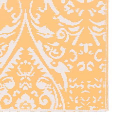 vidaXL Vonkajší koberec oranžovo-biely 190x290 cm PP