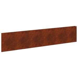 vidaXL Obrubn&iacute;k tr&aacute;vnika 10 ks 100 x 22 cm Oceľ Hrdzav&yacute;