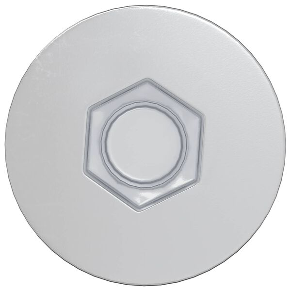 vidaXL Potvrden&eacute; skrutky 2 pcs Strieborn&aacute; &Oslash;7 x 50 mm Kov