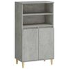 vidaXL Highboard Bet&oacute;novo siv&aacute; 60 x 36 x 110 cm Kompozitn&eacute; drevo