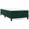vidaXL Posteľn&yacute; r&aacute;m s boxspringom tmavozelen&yacute; 80x200 cm zamat