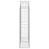 vidaXL Oblúkový gabionový kôš 100x30x120/140cm pozinkované železo