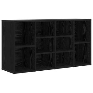 vidaXL Lavička na top&aacute;nky s poličkou Čierny dub 103 x 30 x 54,5 cm