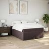 vidaXL Boxspring posteľ s matracom tmavohned&aacute; 140x190 cm l&aacute;tka