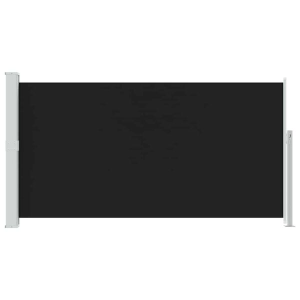 vidaXL Zaťahovacia bočn&aacute; mark&iacute;za na terasu 170x300 cm, čierna
