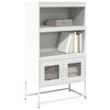 vidaXL Highboard White 68x39x123 cm Oceľ