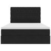 vidaXL Postel s &uacute;ložn&yacute;m prostorem a matrac&iacute; Čierna 140 x 190 cm Zamat